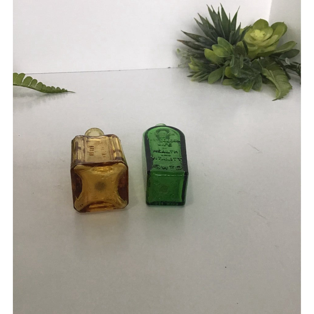 Vintage Miniature Glass Bottles - Picture 2 of 2